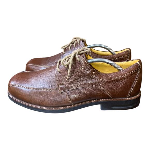 Sandro Moscoloni Brown Soft Leather Oxfords Men's Size US 13.5 EEE 44 BR - Picture 4 of 7